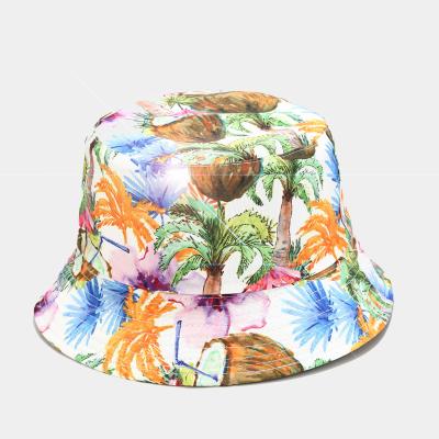 China Fashion Factory Custom Colorful Printing 100% Cotton Travel Fishermen's Hats For Girl for sale