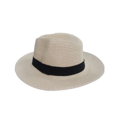 China Cheap Simple Black Summer Price Sliver Wide Fedora Hats For Women Outdoor A13 Wide Brim for sale