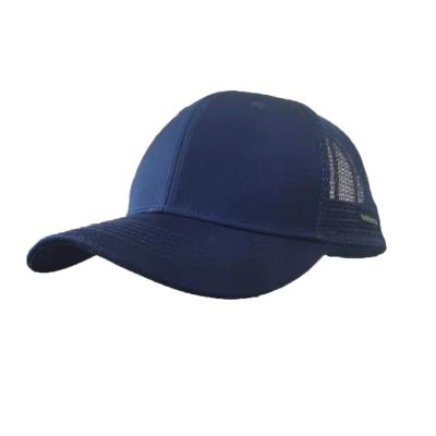 China 80% Cotton 20% Polyester Navy Embroidery Casual Daily Life Comfortable High Quality Trucker Hat For Unisex for sale