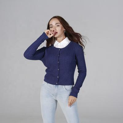 China Extrafine/Warm Design 55% Acrylic 45% Cotton Ladies Warm/Soft/Comfortable Fashion Cozycardigan Sweater For Lady for sale