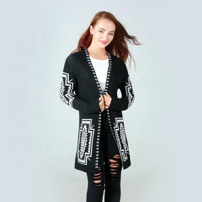 China Extrafine/Warm/Soft/Comfortable Custom Design 12GG Cotton Viscose Knitted Travel Cardigan Sweater For Ladies for sale