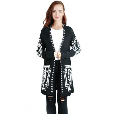 China Extrafine/Hot Popular Casual 12GG/Soft/Comfortable Long Design Cotton Cardigan For Women for sale