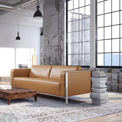 China Comfortable Home office commercial furniture living room pu two seater sofa modern for sale