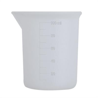 China Sustainable DIY Resin Glue Tools Handmade Craft Tools 100ml Silicone Measuring Cup For Epoxy Resin for sale