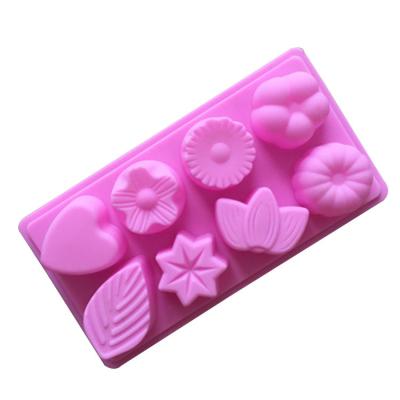 China Sustainable Amazon Cavity Hot Shapes Different 8 Star Heart Flower Molds For Handmade Eco Friendly Soap Sheet 3d Soap Molds for sale