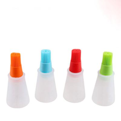 China Wholesale Food Grade Tools Silicone Frying Oil Bottle Brush Barbecue Oil Sustainable Cooking Brush for sale