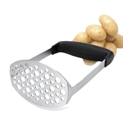 China Sustainable Home Kitchen Tools Stainless Steel Potato Puddler Presser Potato Crusher Fruit Vegetable Squeezer for sale