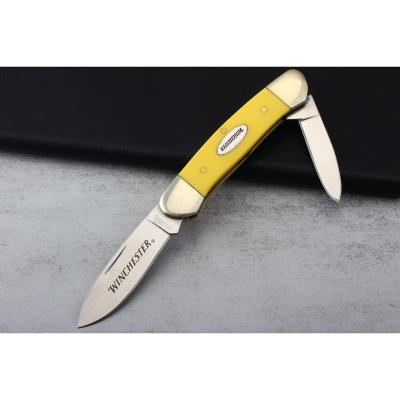 China Classic Design Ready To Board Winchester 2in1 Folding Classic Knife Blade Easy Carry Multi Knife Camping Pocket Knife for sale