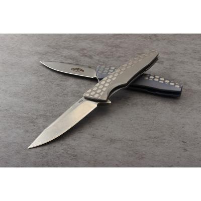 China Collectable Ready To Ship Art S35VN Blade Pocket Knife CNC Titanium Handle EDC Folding Knife for sale