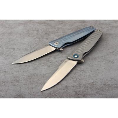 China Collectable Ready To Ship Top Grade Titanium Handle Folding Knife S35VN Blade Gift EDC Pocket Knife for sale