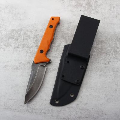 China 2021 New Arrival OEM High Grade Shape G10 Handle Practical Durable Kydex Sheath Outdoor Hunting Camping Hunting Knife for sale