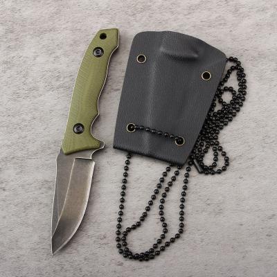 China 2021 New Arrival Portable High Quality Promotional Self-defense Gift Pocket Collar Outdoor Camping Knife for sale