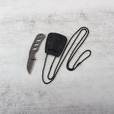 China Hang On Neck Kydex Sheath Lightweight Portable Camping EDC Pocket Collar Outdoor Knife for sale