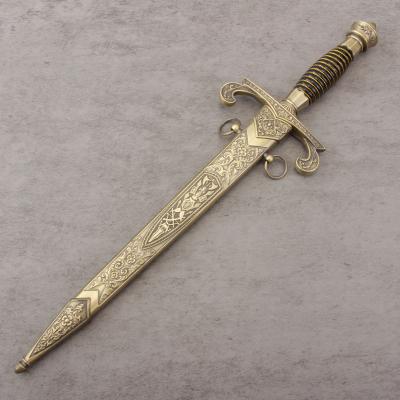 China Europe Full Metal Carved Medieval Movie Cosplay Engraved Ceremonial Sword Wall Decoration for sale