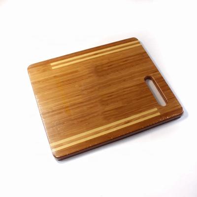 China 2021 Large Bamboo Kitchen Wooden Chopper Cutting Board Custom Made Viable Wholesale for sale