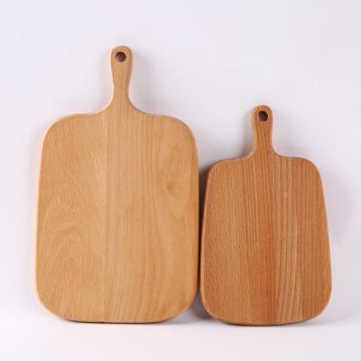 China Factory Price Viable Wholesale Custom Bread Serving Paddle Eco-Friendly Wooden Bamboo Pizza Baking Cutting Board With Handle for sale