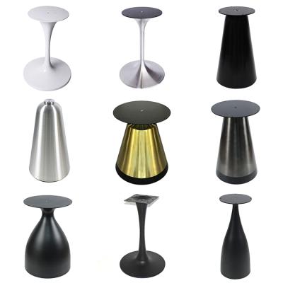 China Contemporary Table Legs Cast Iron/Stainless Steel Manufacturer Fantian Restaurant Dining Metal Tulip Bar Table Base for sale