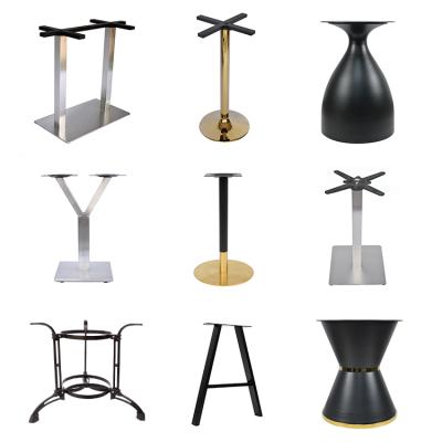 China Wholesale Custom Contemporary Factory Hardware Iron Furniture Legs Stainless Steel Metal Dining Table Legs for sale