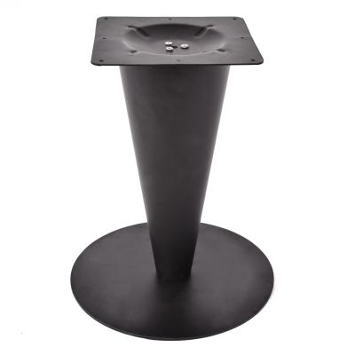 China Modern Table Wind Furniture Black Powder Coated Iron Tulip Table Base For Marble Tops for sale