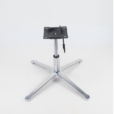 China New Design Adjustable Chair Cross Legs (Height) For Home Sofa Chair Aluminum Alloy Chair Base With Mirror Finish for sale