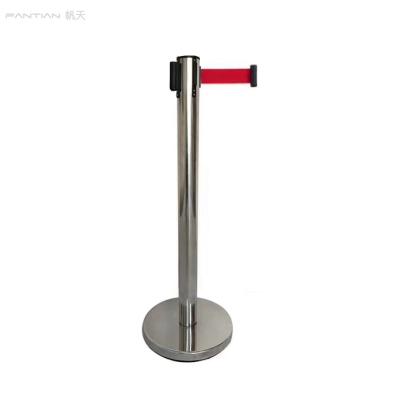 China Public Places Rack Metal Base Retractable Mail Belt Rack for sale