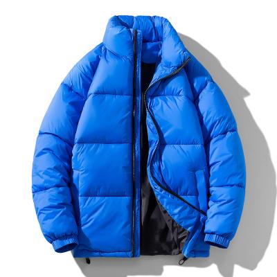 China Reversible Mens Winter Streetwear Coat Down Jackets Warm Thick Padded Stripper Men's Bubble Jackets for sale