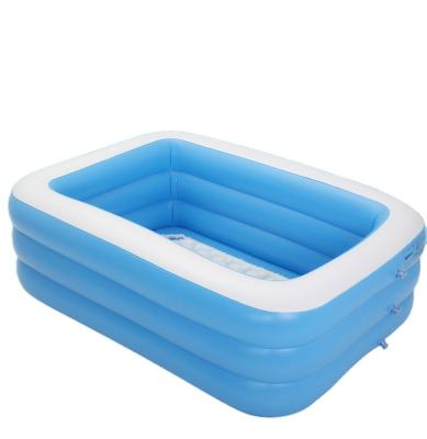 China Large PVC Inflatable Swimming Pool Outdoor Plastic Inflatable Outdoor Garden Large Adult Swimming Pools for sale