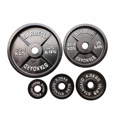 China Commercial Cast Iron Barbell Weight Competition Standard Gym Use Bumper Plates for sale