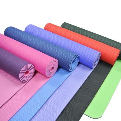 China Tape professional custom design eco-friendly non-slip waist printing exercise protection yoga mates fitness tape yoga matwith BSCI certification for sale