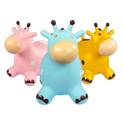 China PVC Toy Children Outdoor Inflatable Bouncing Horse Toy Kids Inflatable Jumping Animal Toys Mold for sale