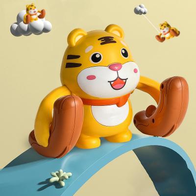 China New Rabbit Light Music Tiger Style Electric Toys Style Tiger Cub Touch Electric Rolling Voice Activated Sensor Toys Electric Rolling Toys for sale