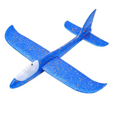 China Led Flashing Toys Sports Outdoor Funny Toys Hand Launch Glider EVA Aircraft Plane Model Toys Foam LED Light Airplane Toy for sale