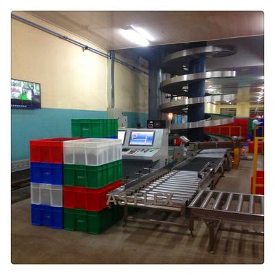 China Heat Resistant Roller Conveyor System For Cartons, Spinning Roller Conveyor With Powered Roller Conveyor For Palletized for sale