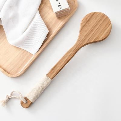 China Amazon Hot Selling Wooden Face Brush Bath And Shower Nondisposable Boar Stiffens Dry Body Brush for sale