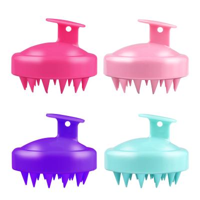 China All Natural Updated Wet & Dry Hair Shampoo Brush Scalp Massage Brush With Silicone Soft Brush Head Massager for sale