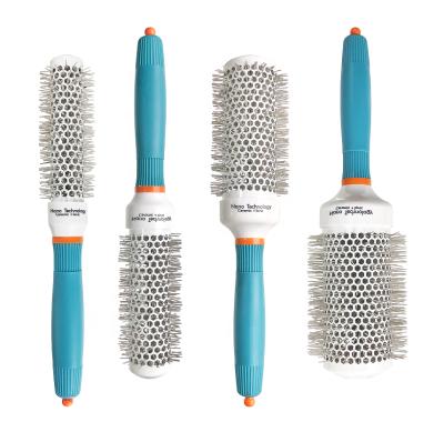 China Factory price salon professional nano technology ceramic ion hair stroke beauty care salon round brush barrel for sale