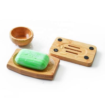 China Sustainable Wholesale Custom Logo Eco-Friendly Natural Bamboo 100% Biodegradable Soap Holder for sale