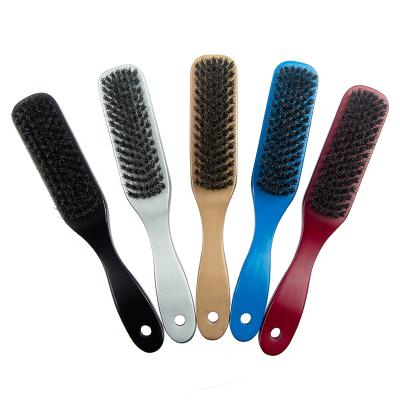 China High Quality Long Hair Beauty Care Handle Boar Bristle Beard Brush Beard Grooming Wooden Brush for sale