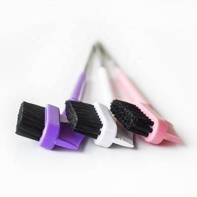 China Hot-selling Nondisposable Multicolored Edge Brush Boar Bristle Double Sided Private Label for sale