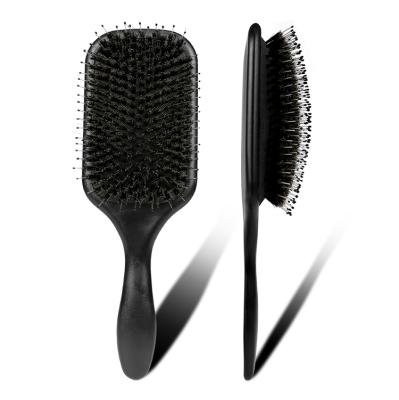 China Other Large Custom Ceramic Boar Bristle Brush Hair Brush Paddle Brush for sale