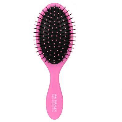 China Home New Arrival Custom Logo Plastic Detangle Massage Paddle Cushion Hair Brush for sale