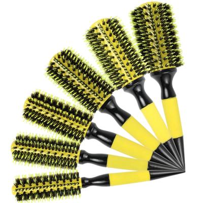 China Professional Home Salon Private Label Salon Round Brush Ceramic Ionic Detangling Hair Brush for sale