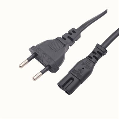 China Home Appliance Factory Outlet Euro 2 PIN Power Cord 220v AC Cable For Home Appliance 300/500V 