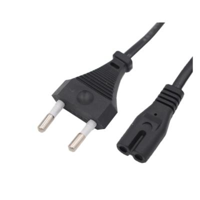 China Home Appliance Hot Sales EU 2pin Assembled Plug Power Cord 2 Pin AC Power Cord Plug for sale