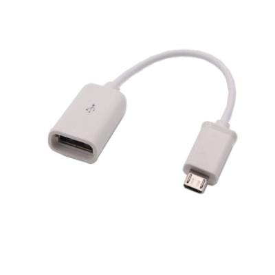 China High Quality Camera Data Cable Micro USB OTG White Cable For USB Flash Drive,mp3,mobile phone,keyboard white for sale