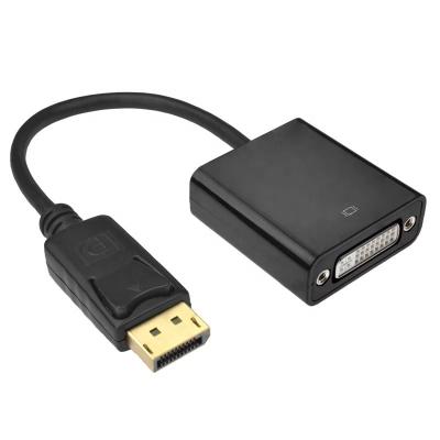 China High Quality COMPUTER Displayport to DVI Adapter Converter DP to DVI Male to Female 1080P Adapter with Cable for sale