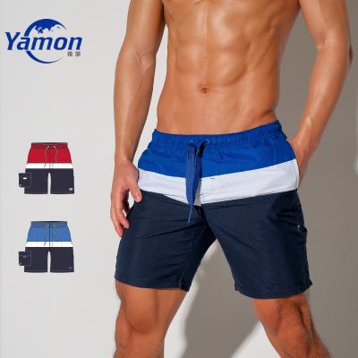 China Custom Anti-Wrinkle Mens Shorts Beach White Logo For Men High Quality Swimming Trunks Custom Made for sale