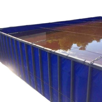 China Eco-friendly Durable Wear Resistant Factory Price Frame Water Storage Tank / Fish Farming Tank for sale