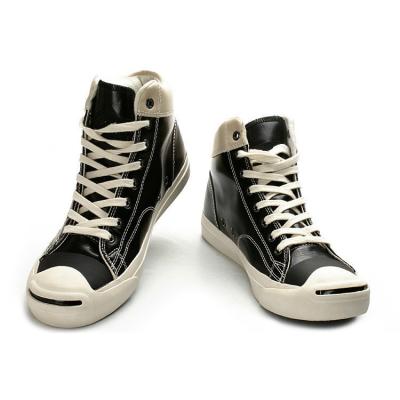 China PU vulcanized lace up style high cut casual shoes for lady PU vulcanized lace up style high cut casual shoes for lady for sale