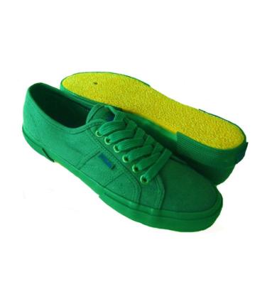 China Cheap wholesale mens casual style canvas shoes with green upper 2018 cheap wholesale mens casual style mens canvas shoes with green vamp for sale